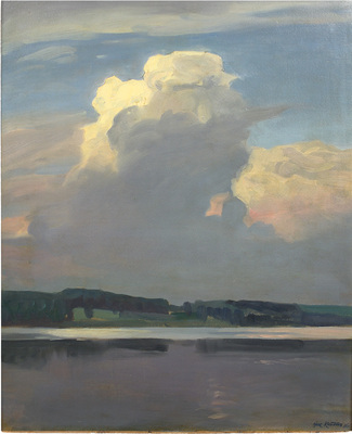 Клодт Николай Александрович. Облака над рекой 